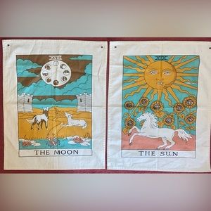 The Sun and Moon Tarot Wall Hanging Tapestries